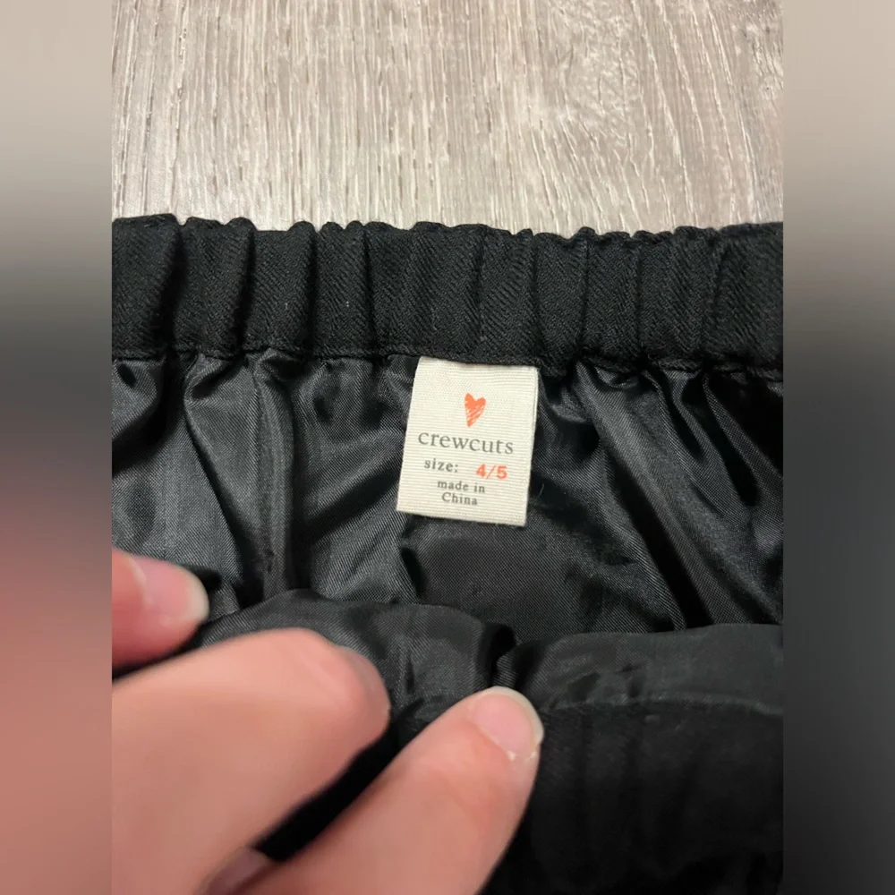 Girl's Crewcuts‎ Black Wool Mini Skirt- Size 4/5- Pre-owned